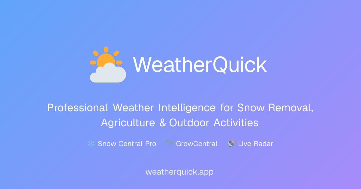 WeatherQuick - AI Weather from 4 Sources | More Accurate, Less Volatile