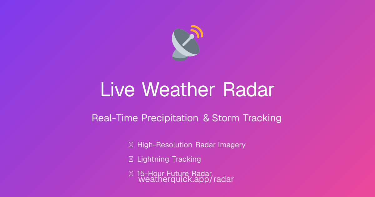 Live Weather Radar | Real-Time Precipitation & Storm Tracking ...